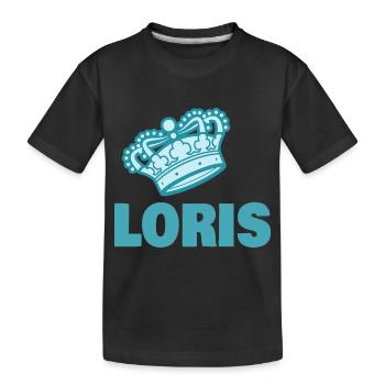 Geschenk für Loris - Kinder Premium Bio T-Shirt - Schwarz - Vorne
