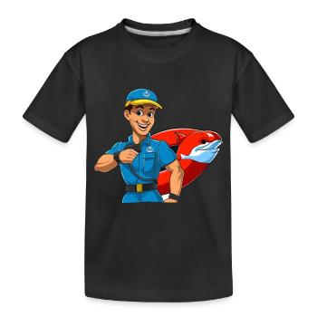 Sauveteur Finley - T-shirt bio Premium Enfant - noir - Devant