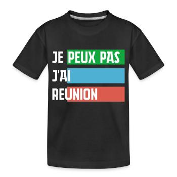 Ich kann keine Besprechung abhalten - Kinder Premium Bio T-Shirt - Schwarz - Vorne
