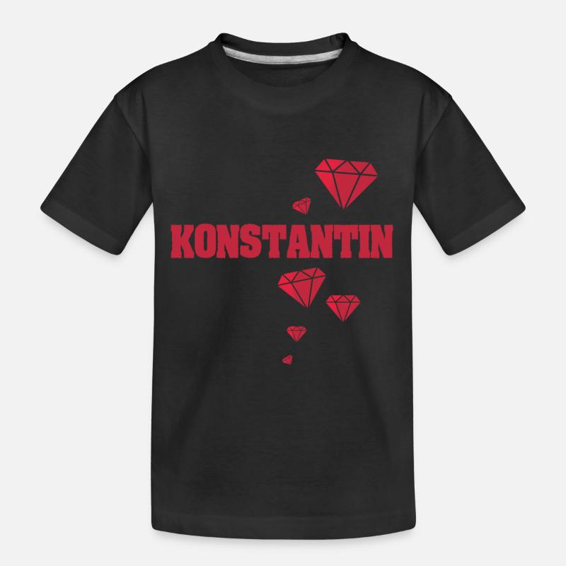 Konstantin - Kinder Premium Bio T-Shirt - Schwarz