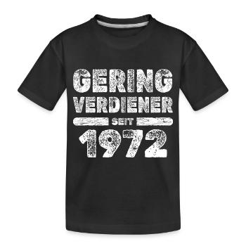 1972 - T-shirt bio Premium Enfant - noir - Devant