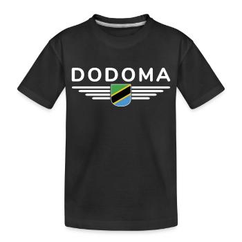 Dodoma Design pour les fans de Tanzanie - T-shirt bio Premium Enfant - noir - Devant