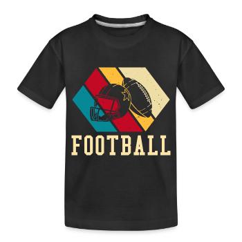 Football américain - T-shirt bio Premium Enfant - noir - Devant