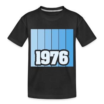 Born in 1976 - Kids' Premium Organic T-Shirt - black - Front