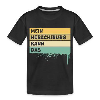 Chirurgien cardiaque - T-shirt bio Premium Enfant - noir - Devant