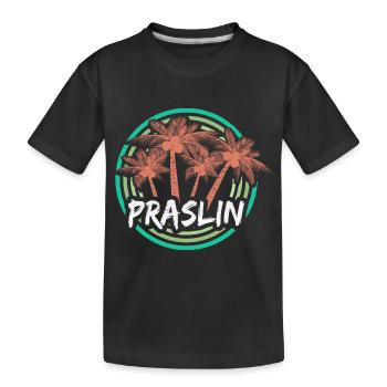 Vacances Praslin - T-shirt bio Premium Enfant - noir - Devant