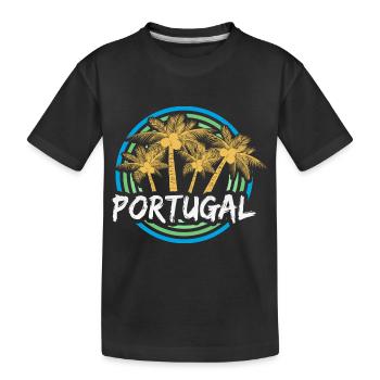 Portugal - T-shirt bio Premium Enfant - noir - Devant