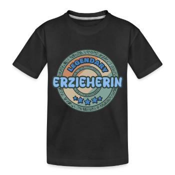 Erzieherin - Kinder Premium Bio T-Shirt - Schwarz - Vorne