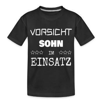 Berufung Sohn - Kinder Premium Bio T-Shirt - Schwarz - Vorne