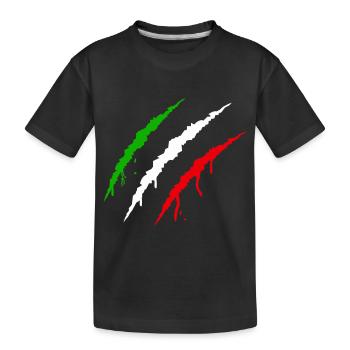 Claws Italy - Kids' Premium Organic T-Shirt - black - Front