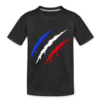 Claws France - Kids' Premium Organic T-Shirt - black - Front