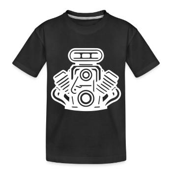 Motor Auto Symbol Tuning - Kinder Premium Bio T-Shirt - Schwarz - Vorne