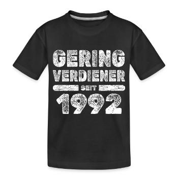 1992 - T-shirt bio Premium Enfant - noir - Devant