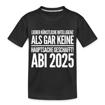 Abi Geschenk - Kinder Premium Bio T-Shirt - Schwarz - Vorne