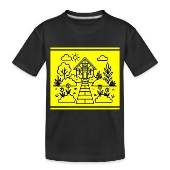 Jardin familial Nature - T-shirt bio Premium Enfant - noir - Devant