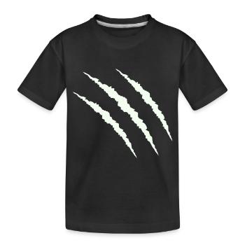 claw - Kids' Premium Organic T-Shirt - black - Front