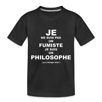 philosophe - T-shirt bio Premium Enfant - noir - Devant