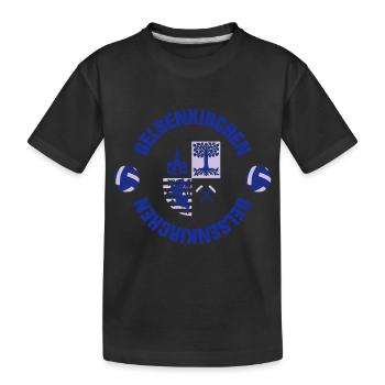 Gelsenkirchen (ID: 001013) - Kinder Premium Bio T-Shirt - Schwarz - Vorne