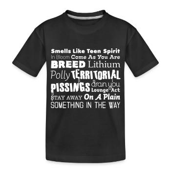 nevermind_white - Kinder Premium Bio T-Shirt - Schwarz - Vorne