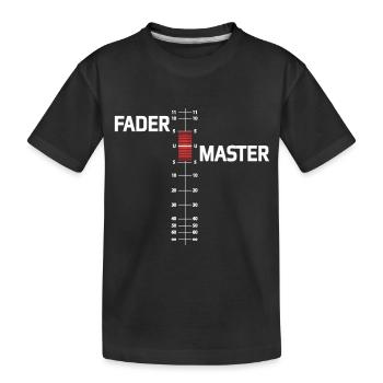 FADER MASTER - Kinder Premium Bio T-Shirt - Schwarz - Vorne