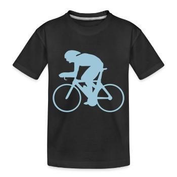 Fahrrad - Kinder Premium Bio T-Shirt - Schwarz - Vorne