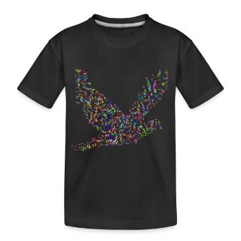 colombe de la paix - T-shirt bio Premium Enfant - noir - Devant