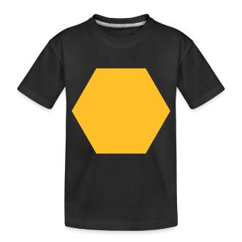 Wabe 1 - Kinder Premium Bio T-Shirt - Schwarz - Vorne