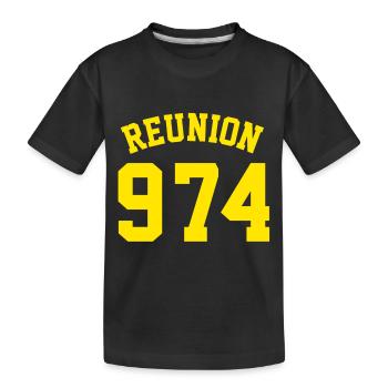 REUNION 974 - T-shirt bio Premium Enfant - noir - Devant