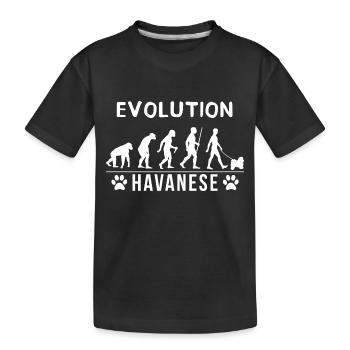 évolution havanais - T-shirt bio Premium Enfant - noir - Devant