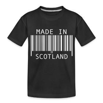 in Schottland gemacht - Kinder Premium Bio T-Shirt - Schwarz - Vorne