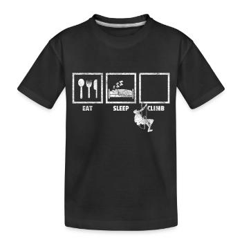 grimper grimpeur cadeau bouldering bouldering - T-shirt bio Premium Enfant - noir - Devant