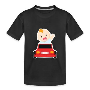 Bébé en jouant. - T-shirt bio Premium Enfant - noir - Devant