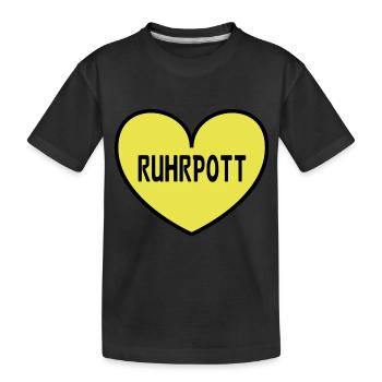 Coeur de la Ruhr - T-shirt bio Premium Enfant - noir - Devant