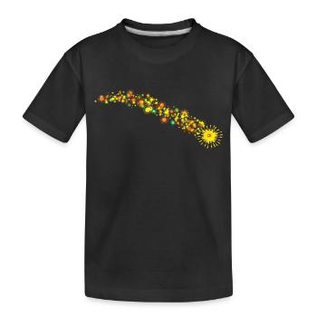 Shooting star extreme - Kids' Premium Organic T-Shirt - black - Front