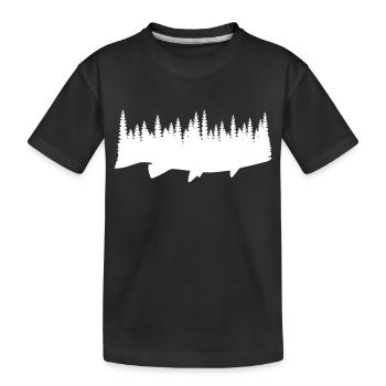 Fish And Forest - Kinder Premium Bio T-Shirt - Schwarz - Vorne