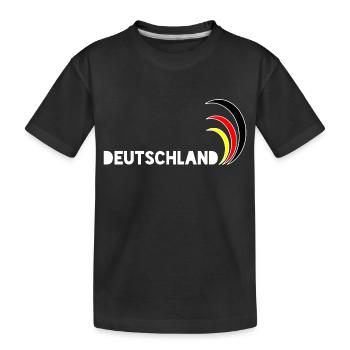 Deutschland - Kinder Premium Bio T-Shirt - Schwarz - Vorne