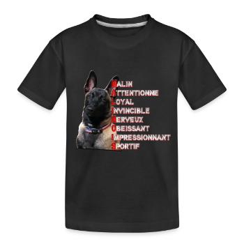 malinois - T-shirt bio Premium Enfant - noir - Devant