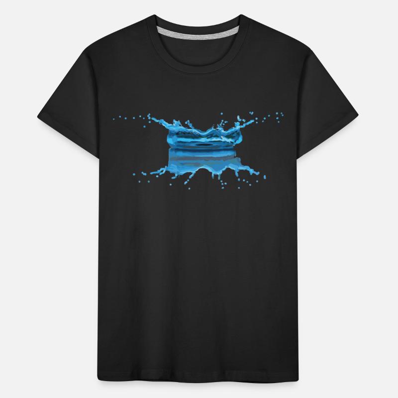 Wassertropfen Kinder Premium Bio T-Shirt