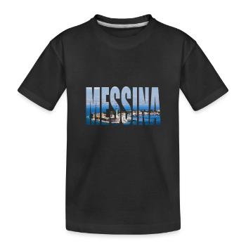 MESSINE ITALIE - T-shirt bio Premium Enfant - noir - Devant