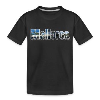 Mallorca - Kids' Premium Organic T-Shirt - black - Front