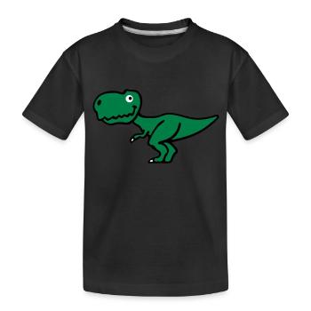 T-Rex - T-shirt bio Premium Enfant - noir - Devant