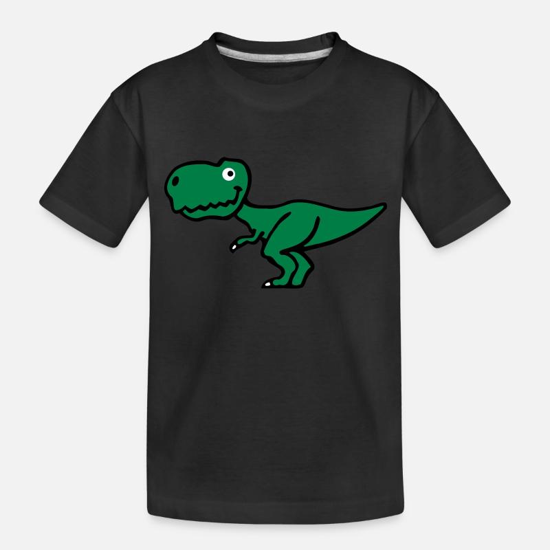 T-Rex - Kinder Premium Bio T-Shirt - Schwarz