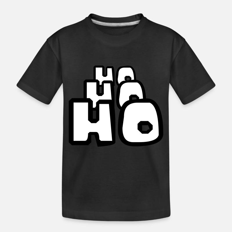 ho ho ho noël noël noël noël noël - T-shirt bio Premium Enfant - noir