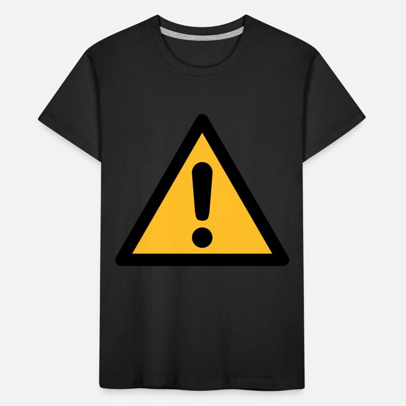 Hazard Symbol - General Danger (2-color) Kids' Premium Organic T-Shirt