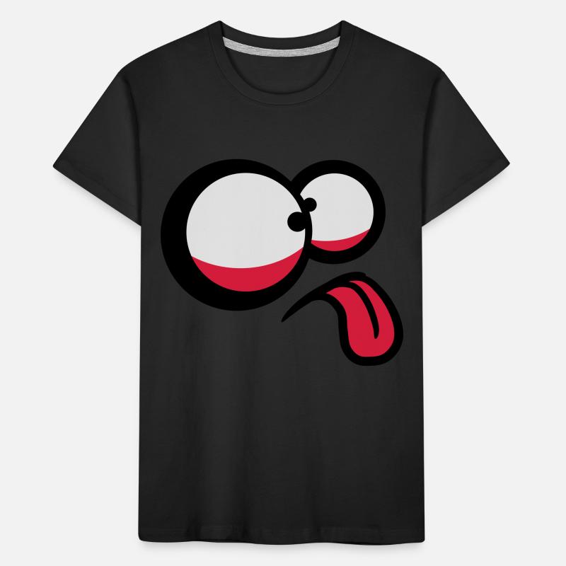 Crazy Comic Face Kinder Premium Bio T-Shirt