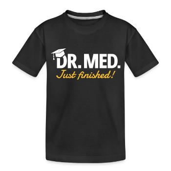 Doktor Medizin - Kinder Premium Bio T-Shirt - Schwarz - Vorne