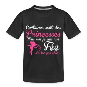 la fée pas chier - T-shirt bio Premium Enfant - noir - Devant