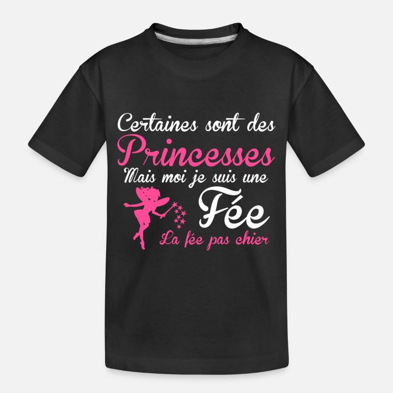 la fée pas chier - T-shirt bio Premium Enfant - noir