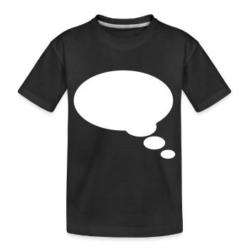 Speechbubble, bulle discour, votre texte, comics - T-shirt bio Premium Enfant - noir - Devant