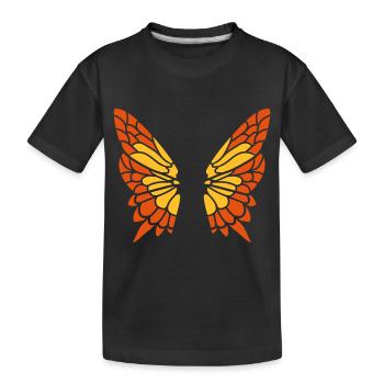 Papillon Fluegel Motif - T-shirt bio Premium Enfant - noir - Devant
